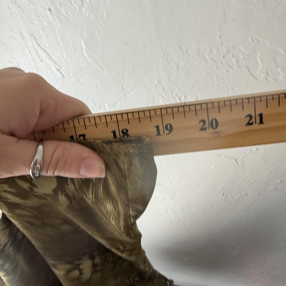 Reversible Boho Skirt‎ Womens XL Brown Green Pink Paisley Asymmetrical Hem - Picture 7 of 7